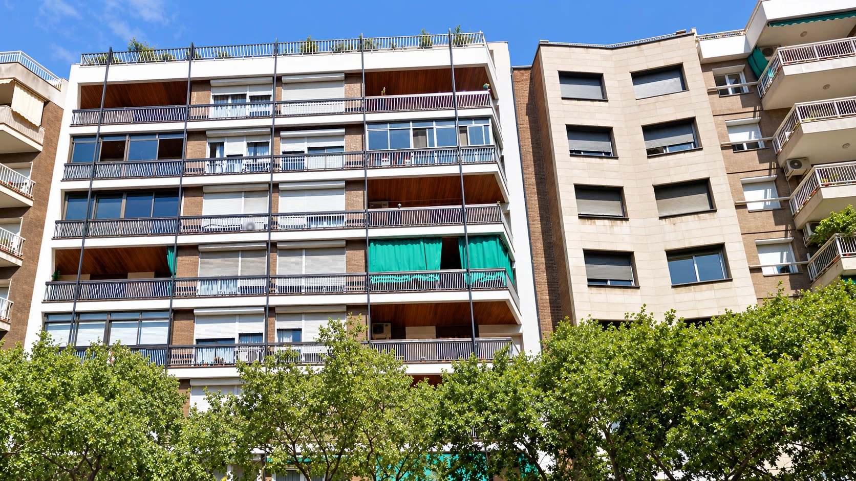 Residential building façade